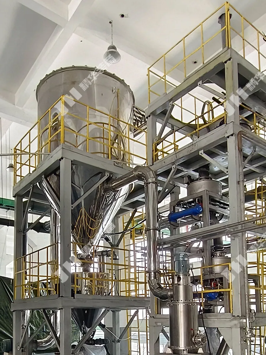 Lithium iron phosphate jet mill project site equipment