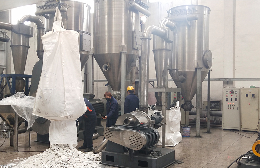 CR600 impact mill project for automotive three-way catalyst in Shandong China