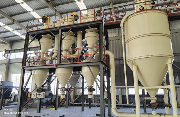 Two AF200 air classifier project for dried kieselguhr in Jilin China