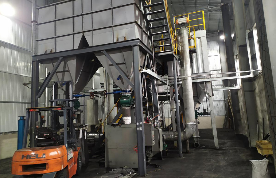 Pyrolysis carbon black deep processing line in Hubei China