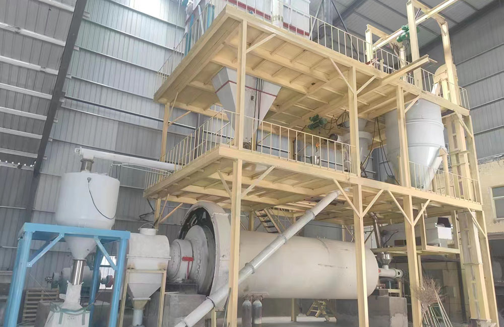 Ball mill and AF200 air classifier project for illite in Hebei China