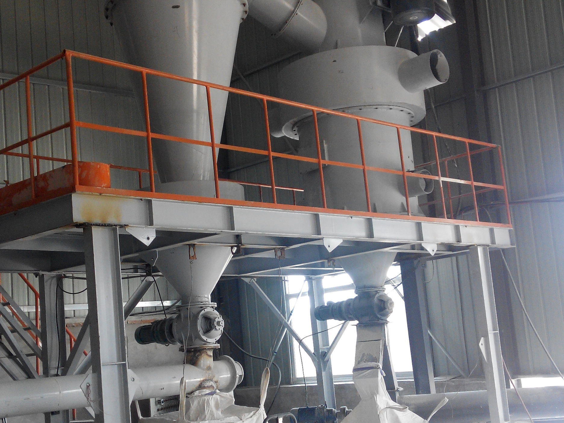 AF800 air classifier project for water granulated slag in Shandong China